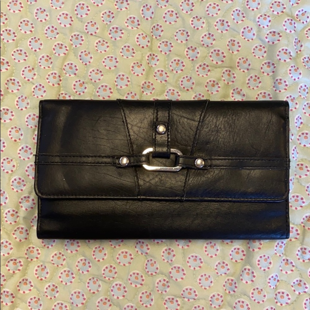 NWOT Buxton Black Leather Wallet